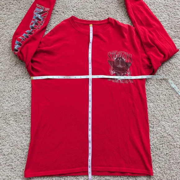 Sturgis Red 2017 77th Annual Bike Week South Dakota Long Sleeve Shirt Size Large - Picture 8 of 9